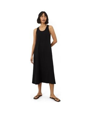Pact Cotton Jersey Relaxed Tank Dress Made With Organic Cotton - Black