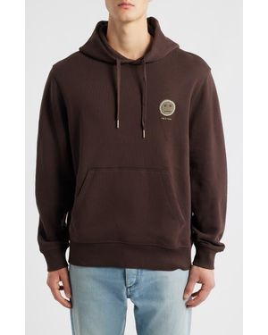 Rag & Bone Embroidered Sour Face Hoodie - Brown