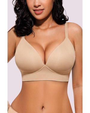 Shapellx Everyday Back Smoothing Wireless Push-Up Bra - Black