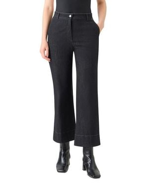 Akris Punto Ankle Flare Jeans - Black