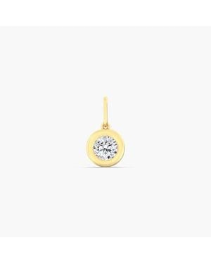Everlee Round Domed Lab Diamond Charm - Metallic