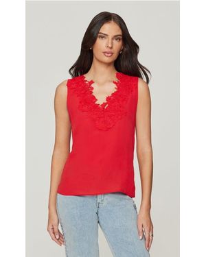 Generation Love Adiha Lace Combo Blouse - Red