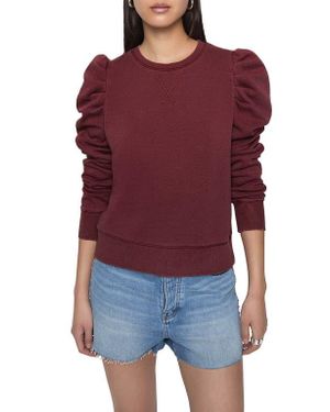 Rebecca Minkoff Janine Puff Sleeve Sweatshirt - Red