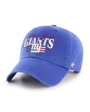 '47 New York Giants American Flag Clean Up Adjustable Hat - Blue