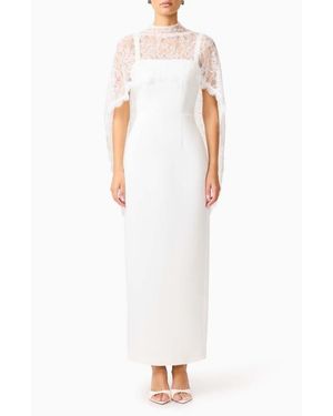 Elliatt Elly Lace Cape - White
