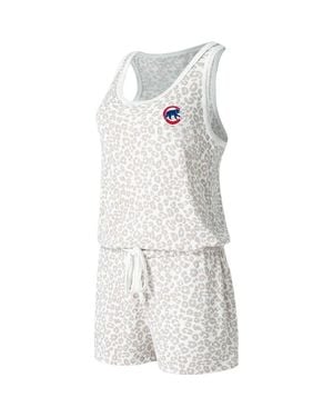 Concepts Sport Chicago Cubs Montana Hacci Knit Romper - White
