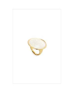 Retro Chic Ripple Ring - Metallic