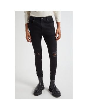 Undercover Ripped Stretch Cotton Jeans - Black