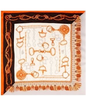 SILKSILKY Pure Silk Diversity Pattern Square Scarf - Multicolor