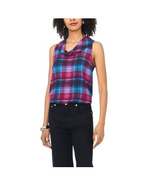 Vince Camuto Cowl Neck Top - Blue