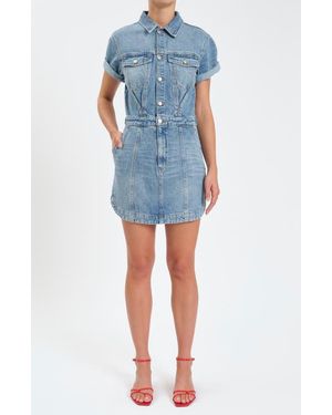 DAZE Topanga Denim Dress - Blue