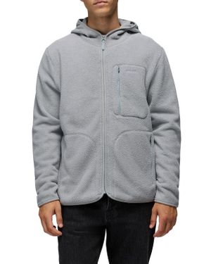 Prana Tuff Fluff Fleece Full Zip Hoodie - Gray