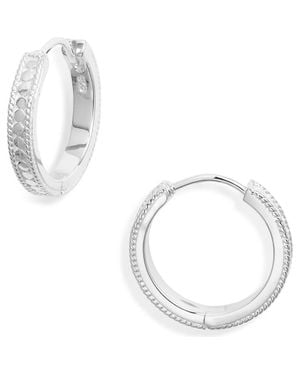 Anna Beck Classic Hinge Hoop Earrings - Metallic