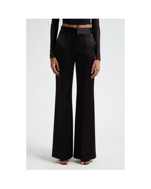 Alice + Olivia Dylan High Waist Wide Leg Pants - Black