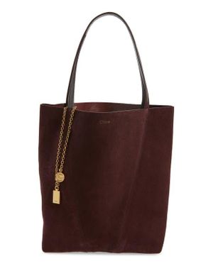 Chloé Medium Spin Suede Tote - Brown