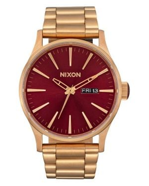 Nixon The Sentry Bracelet Watch - Red