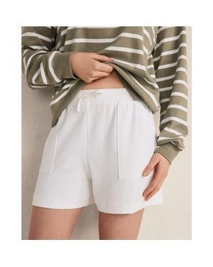 Haven Well Within Organic Cotton Interlock Shorts - White