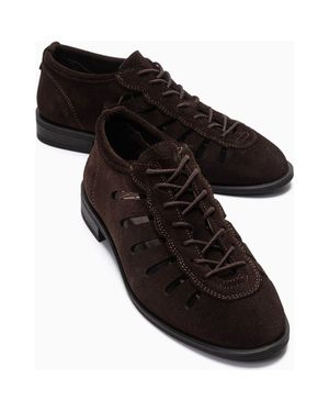 Forever & Always Shoes Astron Leather Casual Lace Up Shoes - Black