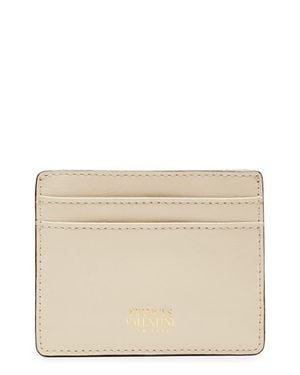 Frances Valentine Leather Card Case - Natural