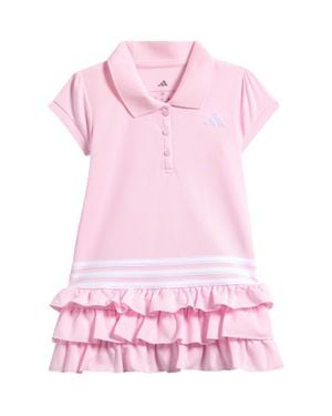 adidas Kids' Polo Ruffle Dress - Pink