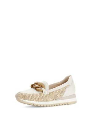 Gabor Chain Link Loafer - White