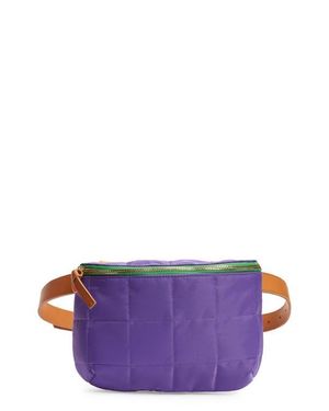 Clare V. Quilted Nylon Belt Bag - Purple
