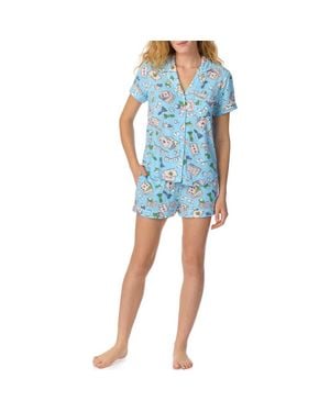 Kate Spade Print Short Pajamas - Blue