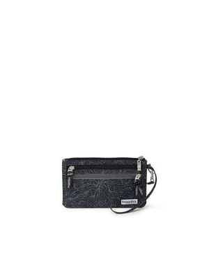 Baggallini Rfid Currency Organizer Wallet Wristlet - Black