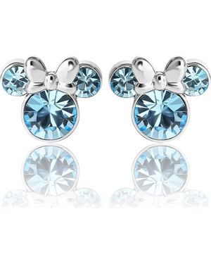 Disney Birthstone Stud Earrings - Blue