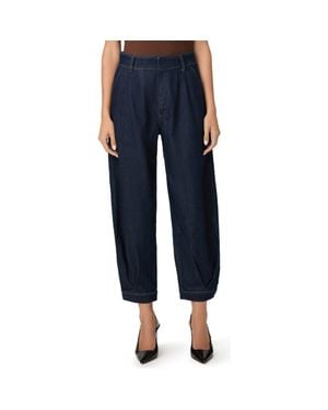 PAIGE Delaney High Waist Denim Harem Pants - Blue