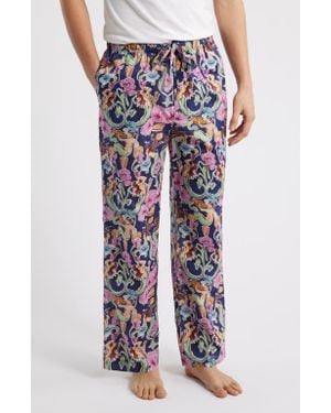 The Lazy Poet Drew Calypso Pajama Pants - Blue