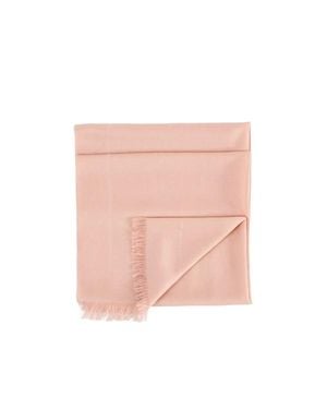 Esterah Wool Logo Scarf - Pink