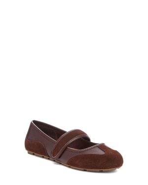 Kelsi Dagger Brooklyn Damon Leather Mary Jane Flat - Brown