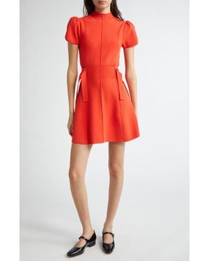 3.1 Phillip Lim Tulip Sleeve Knit Minidress - Red