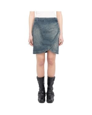 Zadig & Voltaire Denim Miniskirt - Blue