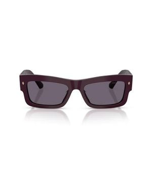 Jimmy Choo 53Mm Rectangular Sunglasses - Purple