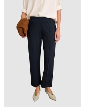 Baukjen Ebru Ponte Straight Leg Crop Pants - Blue