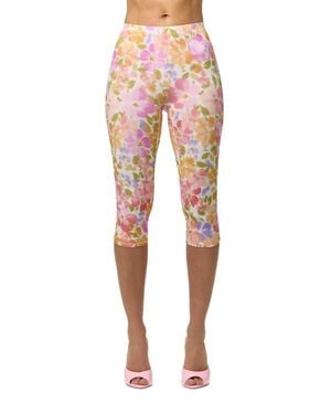 Naked Wardrobe Capri Leggings - Red