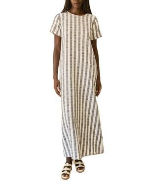 Ace & Jig Mette Button Back Belted A-Line Maxi Dress - White