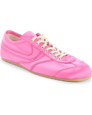 Dries Van Noten Slim Satin Sneaker - Pink