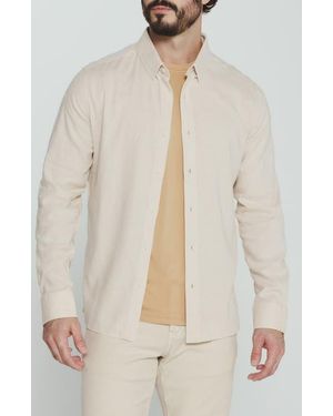7 Diamonds Oasis Linen Blend Button-Up Shirt - Natural