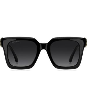 Etro 0157/S 52Mm Gradient Square Sunglasses - Black