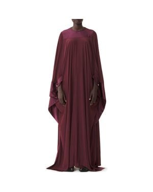 Lanvin Full-Length Charmeuse Dress - Red