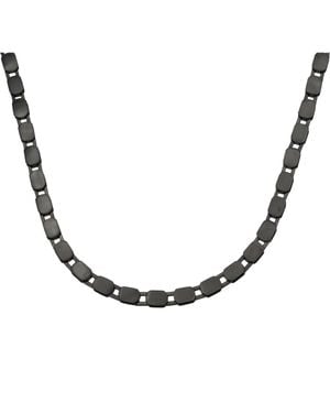 AllSaints Hex Link Collar Necklace - Metallic