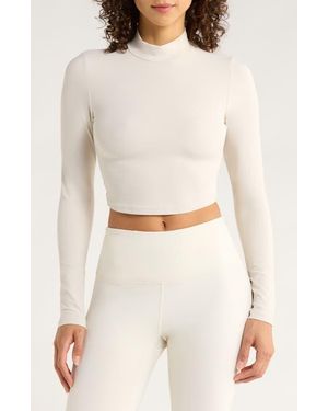 Mpg Cloud Open Back Crop Top - White