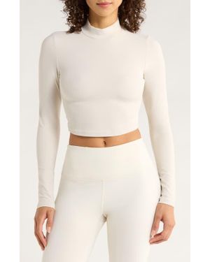 Mpg Cloud Open Back Crop Top - White