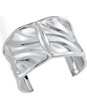 Retro Chic Tidal Glow Cuff - Metallic