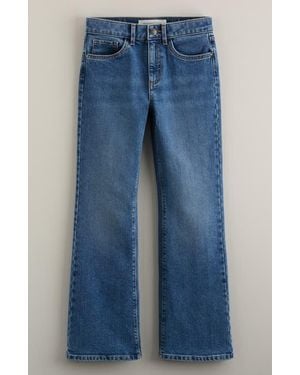 Treasure & Bond Kids' Loose Fit Stretch Denim Flare Leg Jeans - Blue