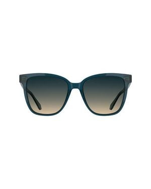 Kendra Scott Dira 56Mm Rectangular Sunglasses - Blue