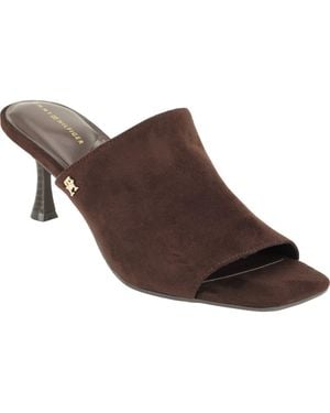 Tommy Hilfiger Sassey Faux Leather Slide Sandal - Brown